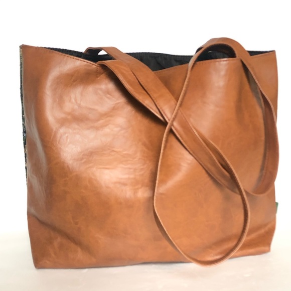 Thomas kinkade shoulder Vegan leather Tote bag - Picture 4 of 8